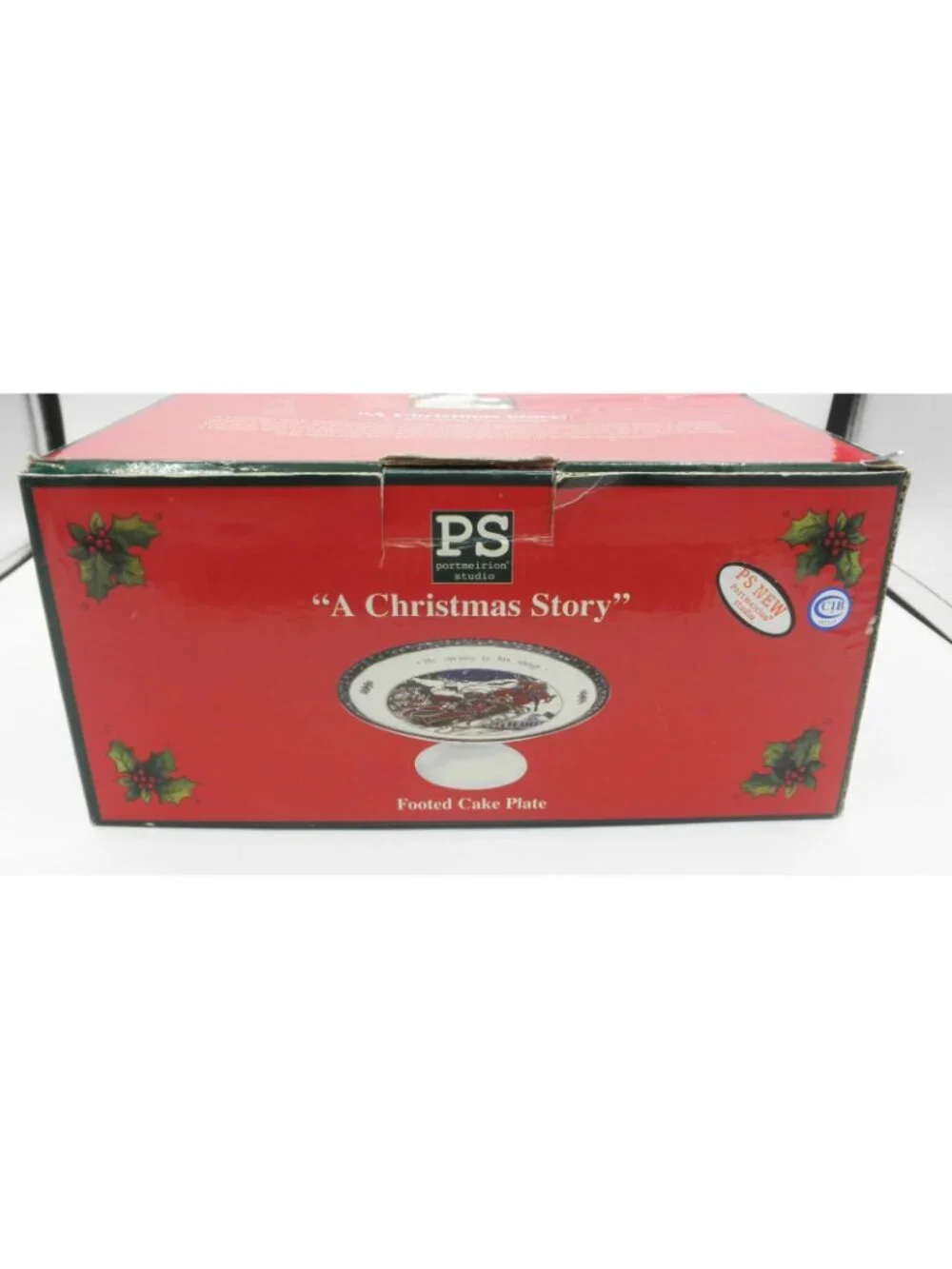 Portmeirion Studio A CHRISTMAS STORY 10 -1/4 In Pedestal Cake Stand Susan Winget